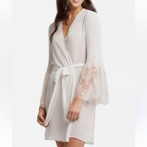 RYA Collection Anniversary Coverup  Lace Trim Robe